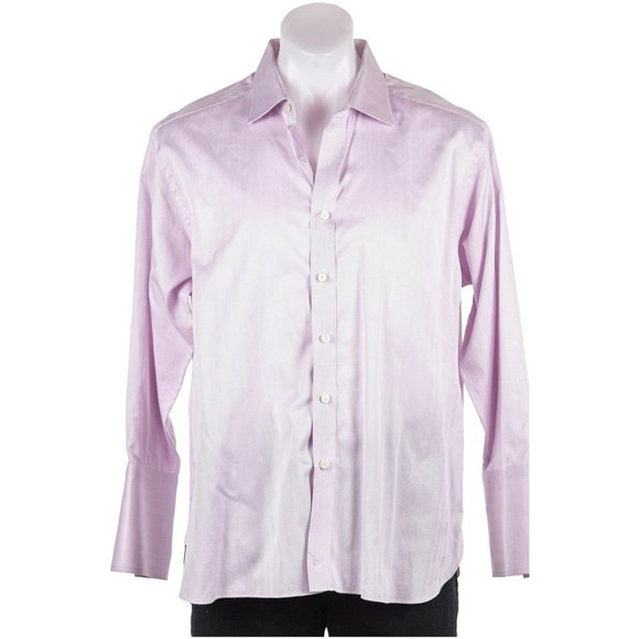 Thomas Mason Button Down Shirt N/A Purple - Picture 1 of 2